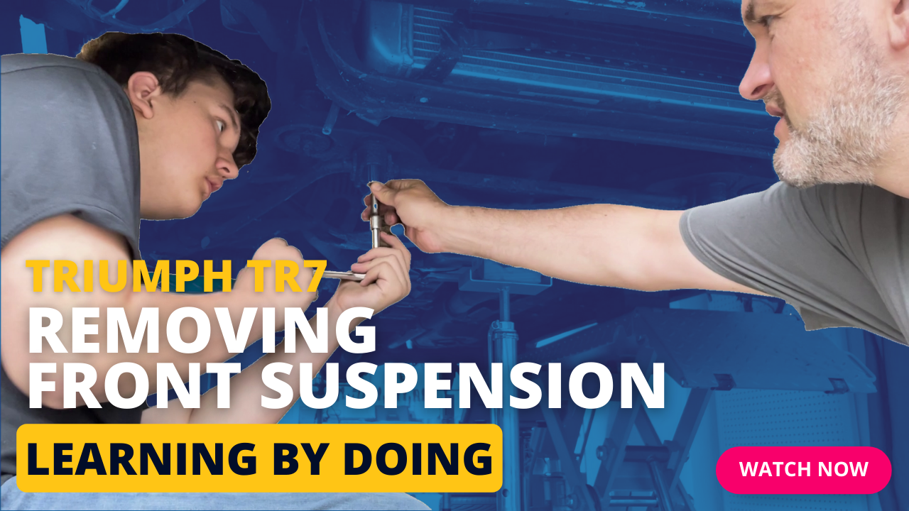 Removing Front Suspension Learning by Doing Tartan Triumph